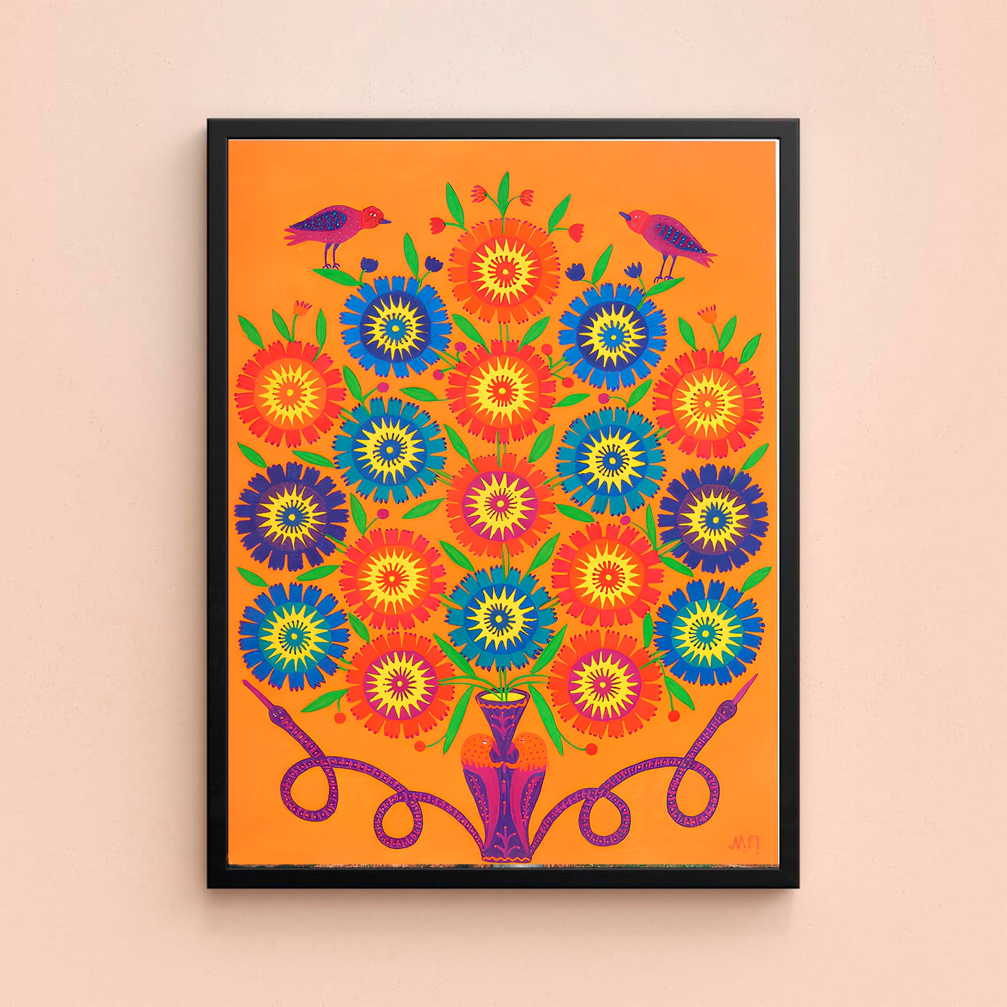 Mariia Prymachenko Canvas Wall Art - Celebrate Ukrainian Folk Art