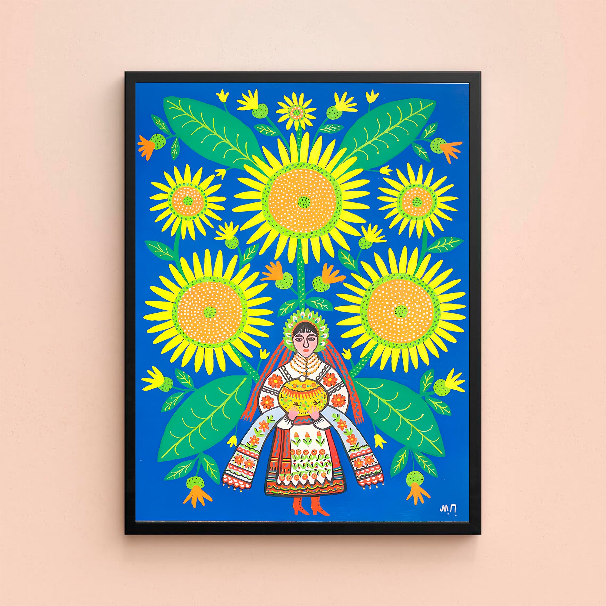 Mariia Prymachenko Canvas Wall Art - Celebrate Ukrainian Folk Art