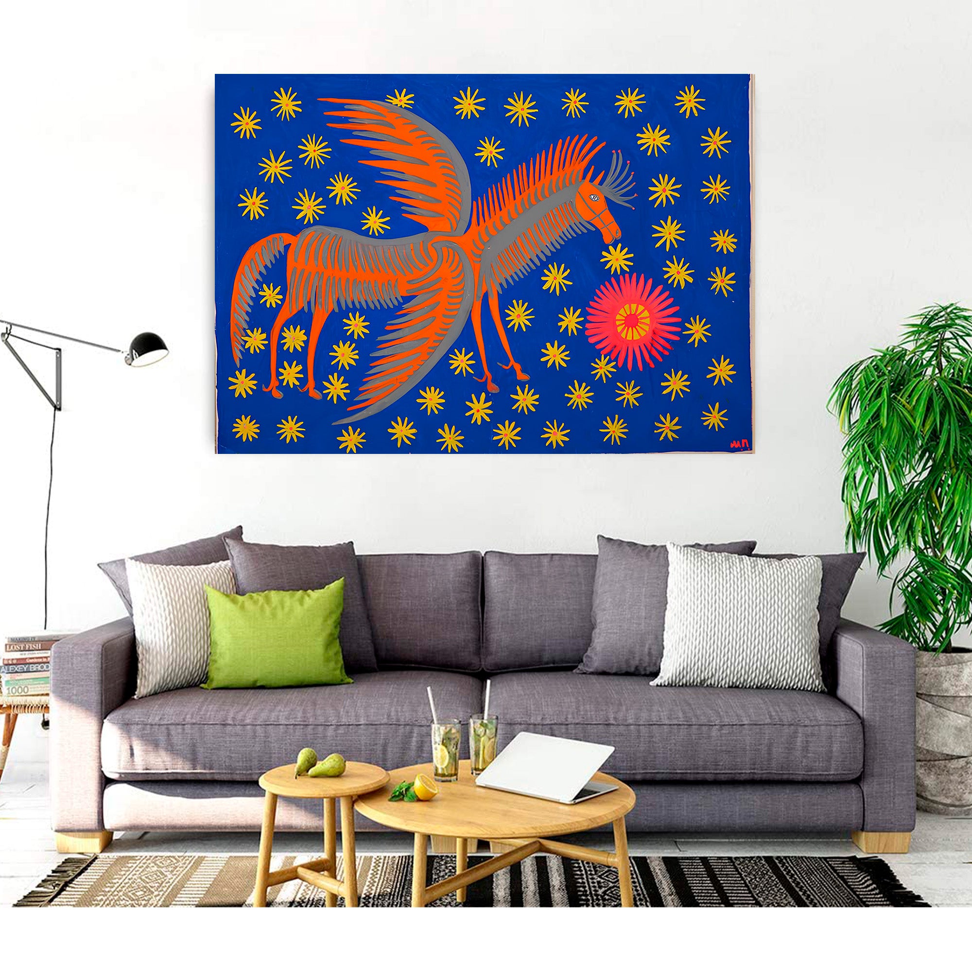 Mariia Prymachenko Canvas Wall Art - Celebrate Ukrainian Folk Art