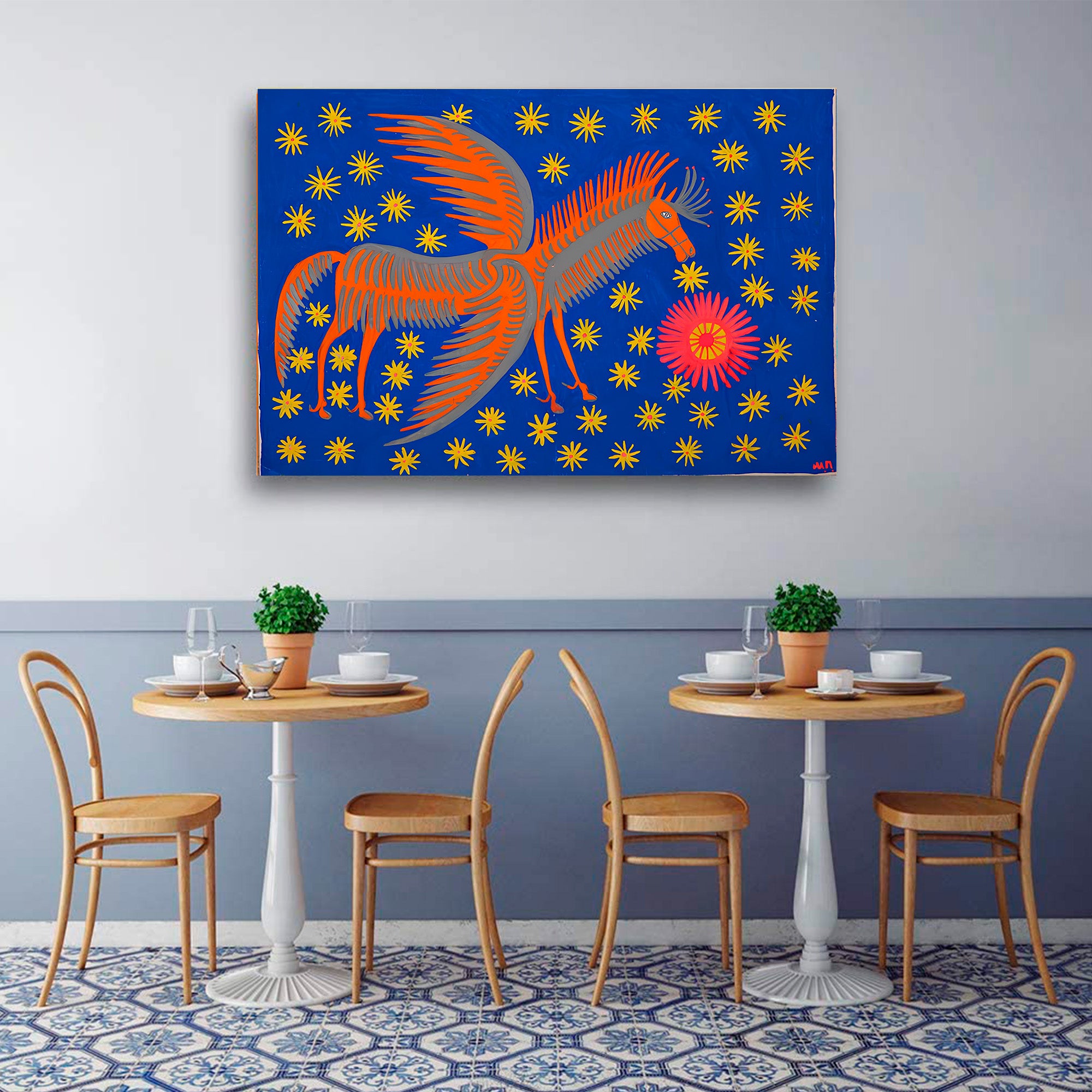 Mariia Prymachenko Canvas Wall Art - Celebrate Ukrainian Folk Art