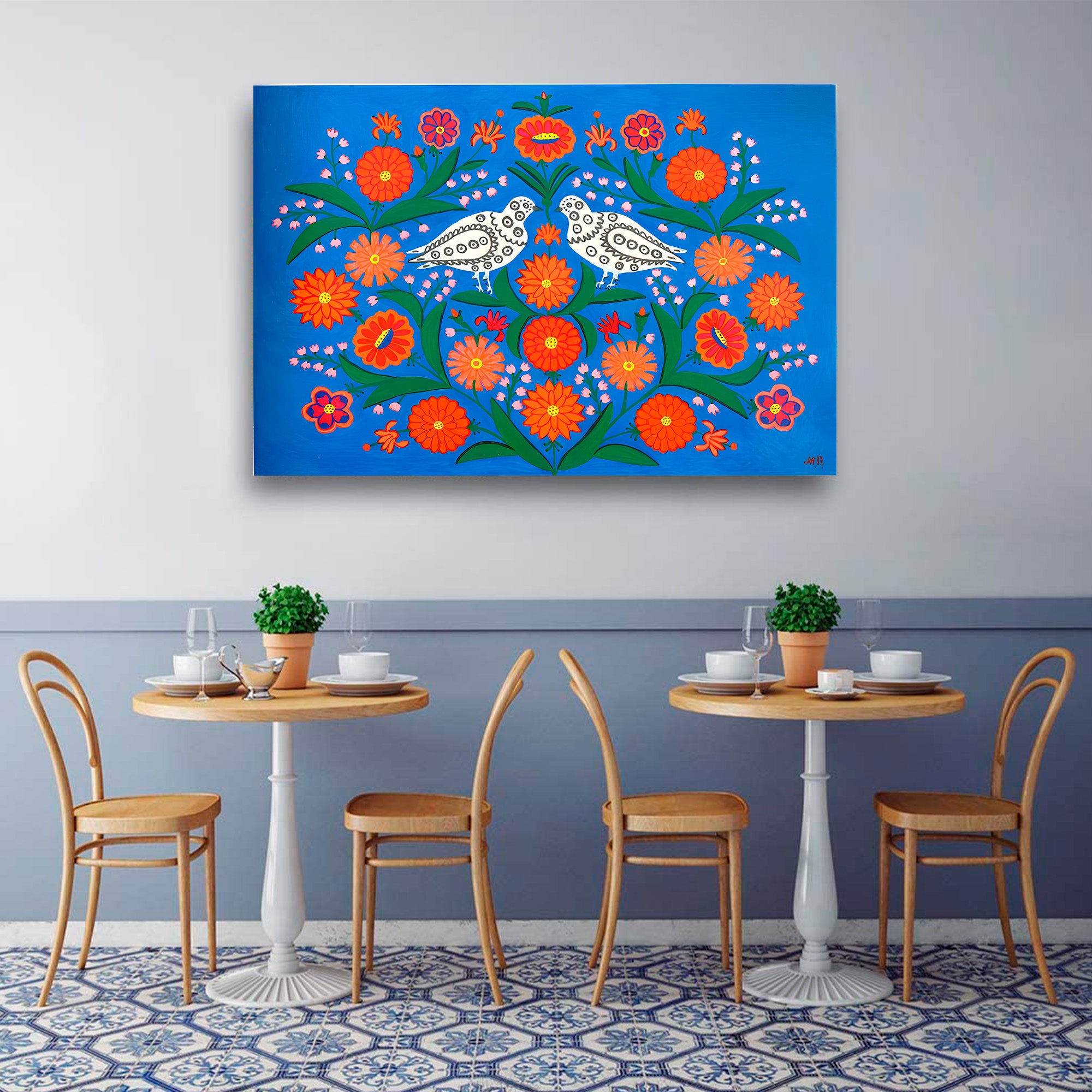 Mariia Prymachenko Canvas Wall Art - Celebrate Ukrainian Folk Art