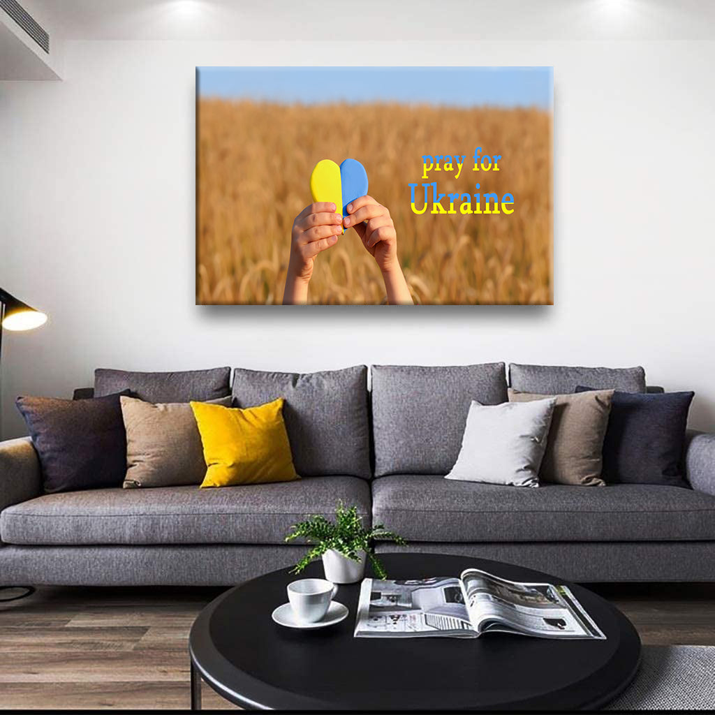 Ukraine Canvas Prints Wall Art Pray for Ukraine