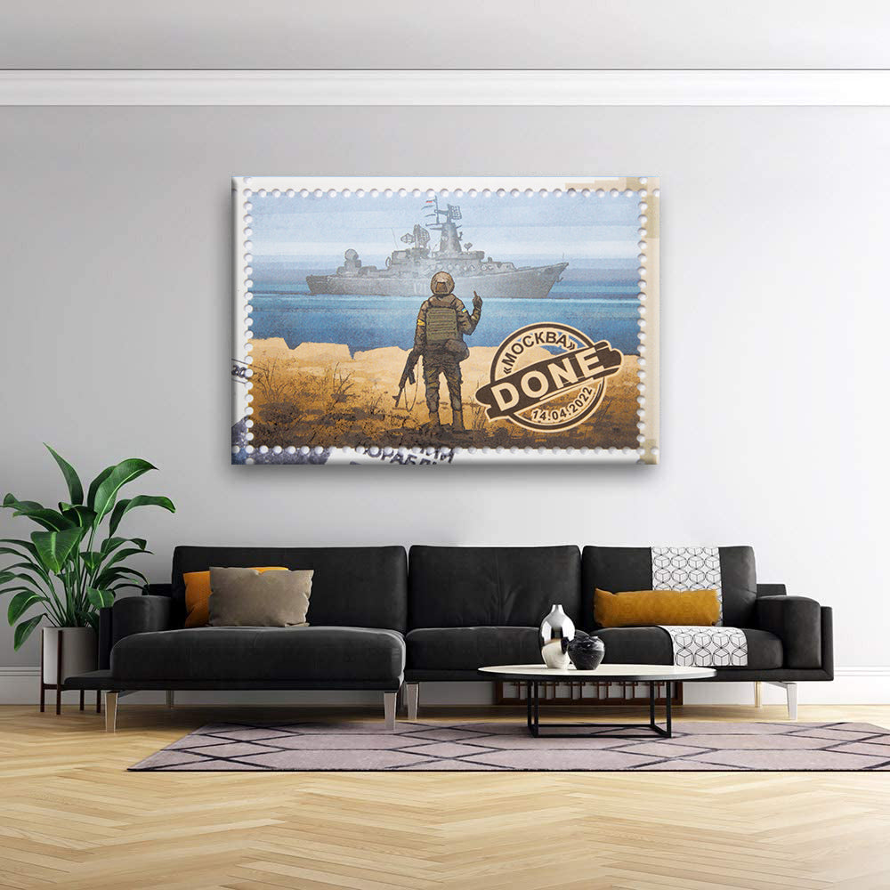 Ukraine Canvas Prints Wall Art Russian Boat